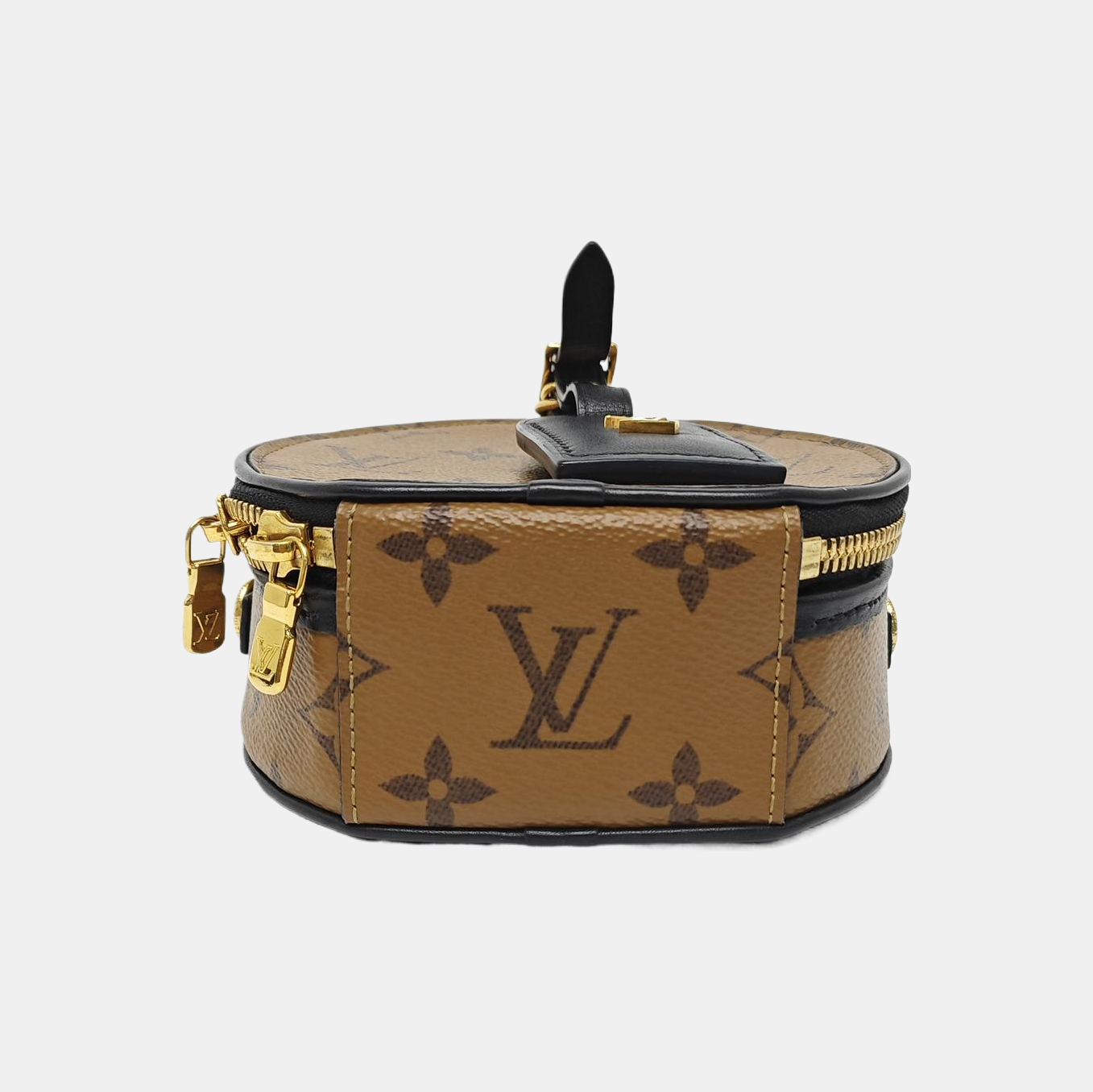 BOITE CHAPEAU Mini Monogram Coated Canvas Brown