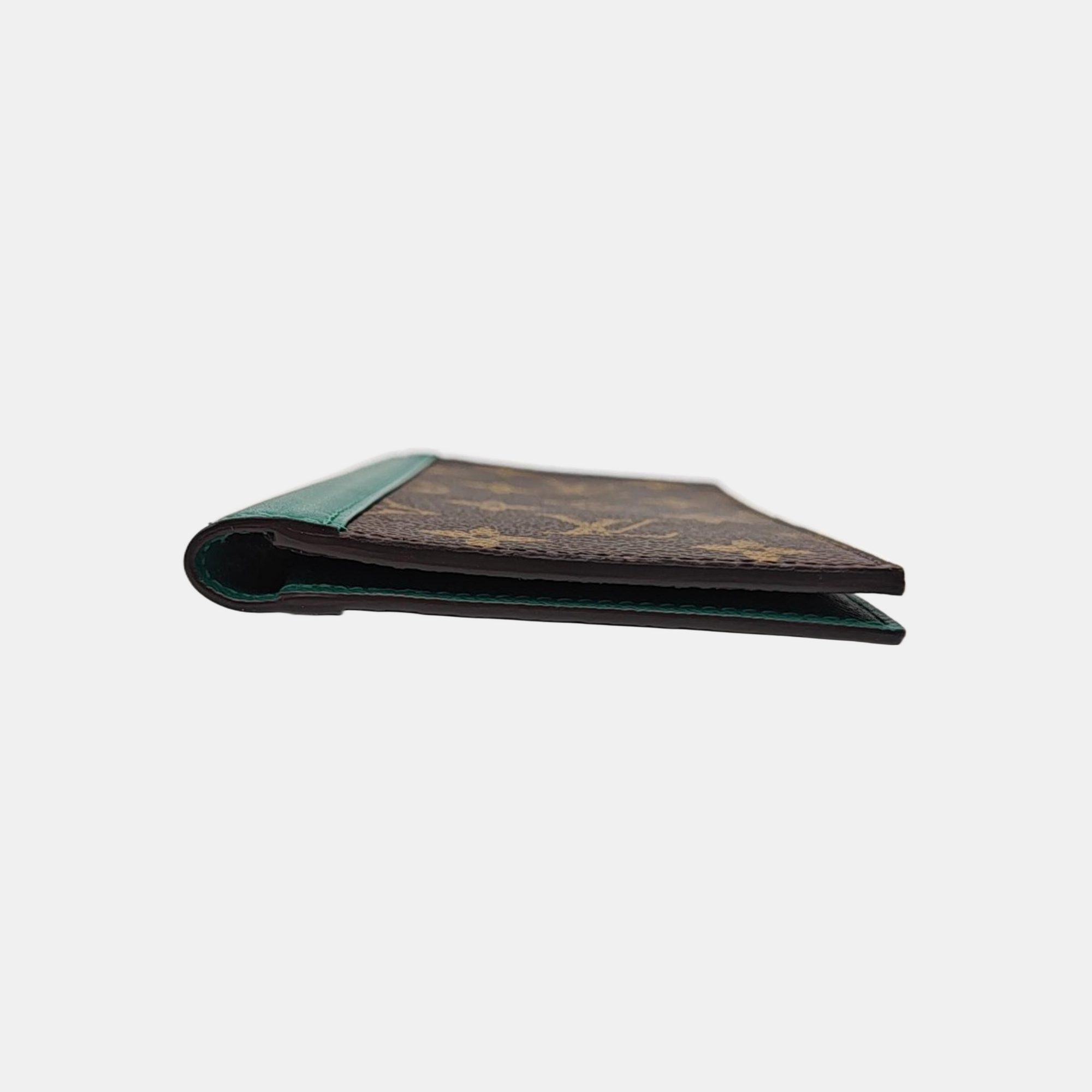 BRAZZA Monogram Coated Canvas Brown Wallet