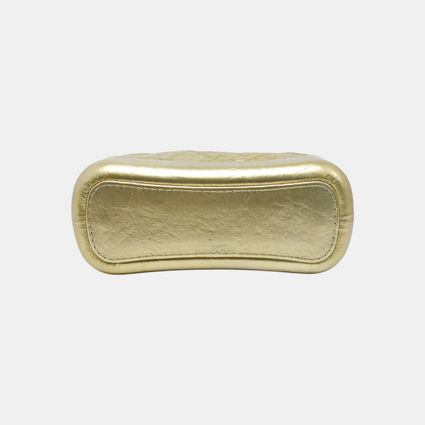 GABRIELLE Small Quilted Calfskin Gold