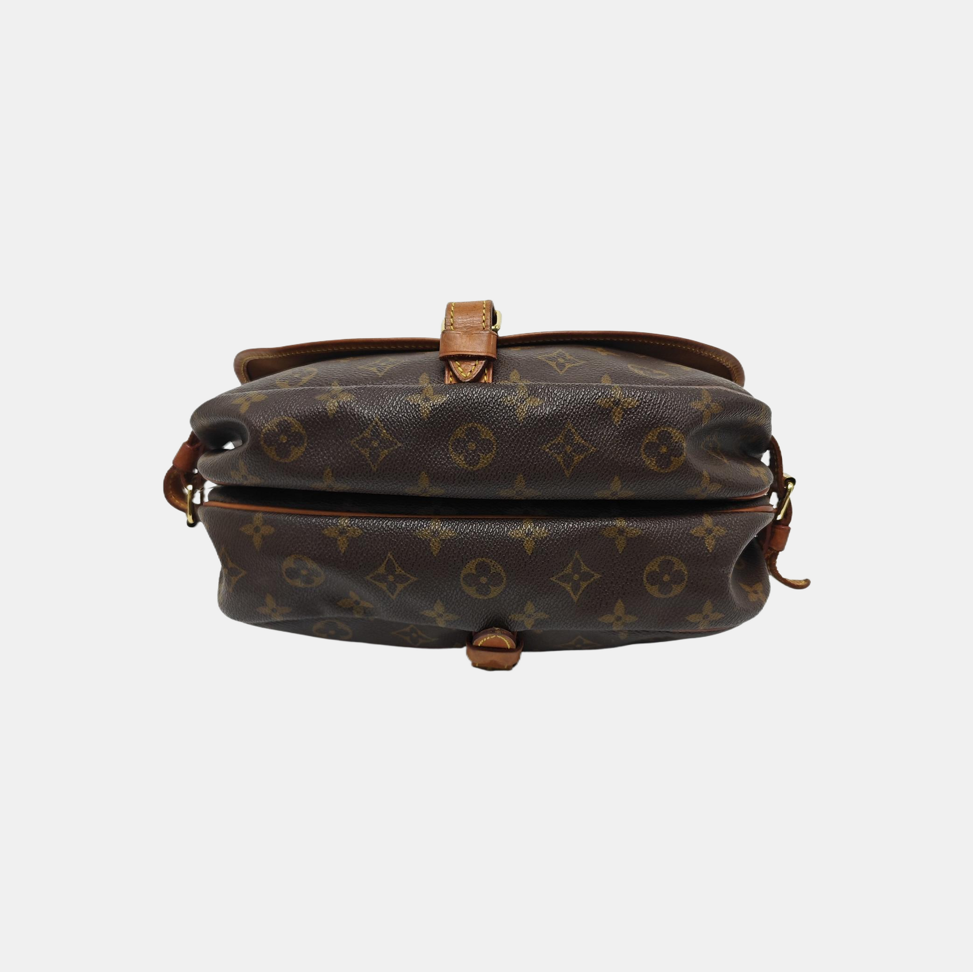 SAUMUR 30 Monogram Coated Canvas Brown