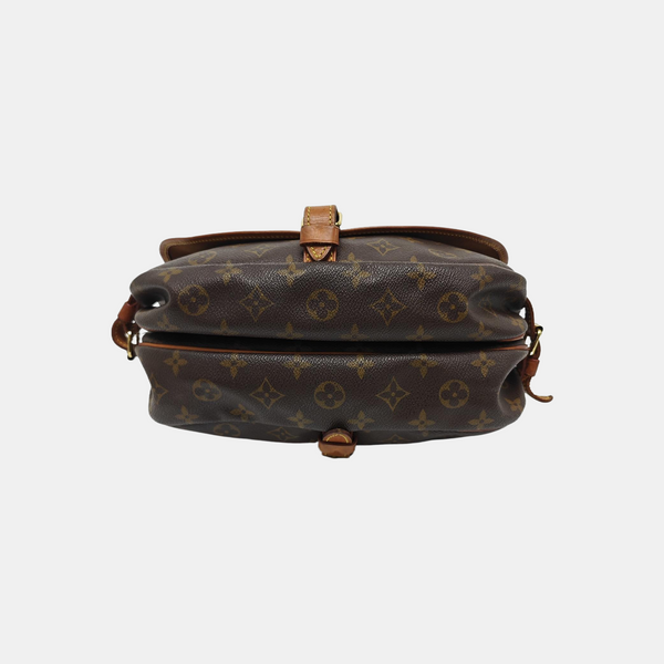 SAUMUR 30 Monogram Coated Canvas Brown
