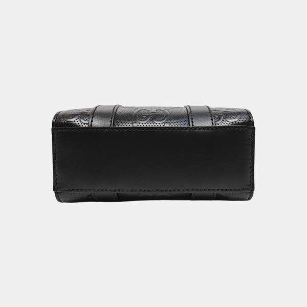 Monogram Calfskin Tote Bag Mini Black