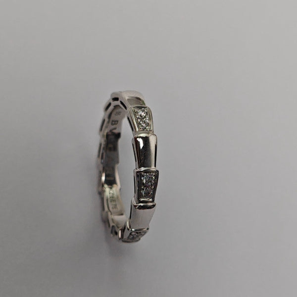 SERPENTI 18k White Gold Ring EU 55