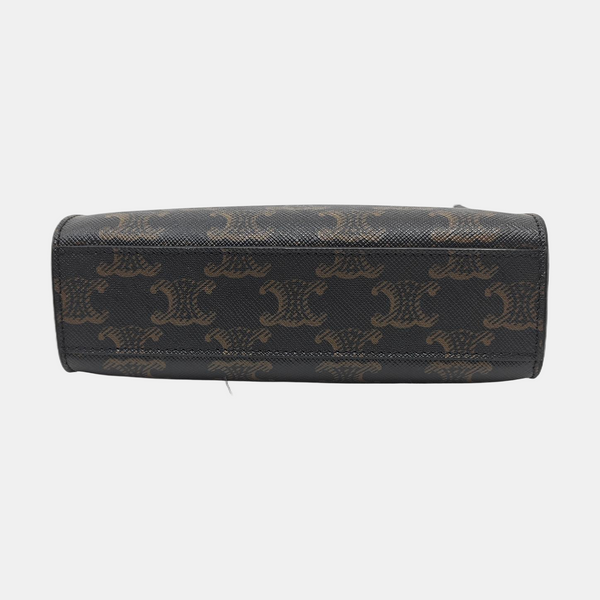 CABAS CELINE Mini Coated Canvas Brown