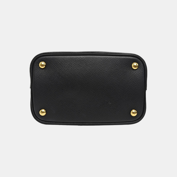 Panier Medium Saffiano Calfskin Black