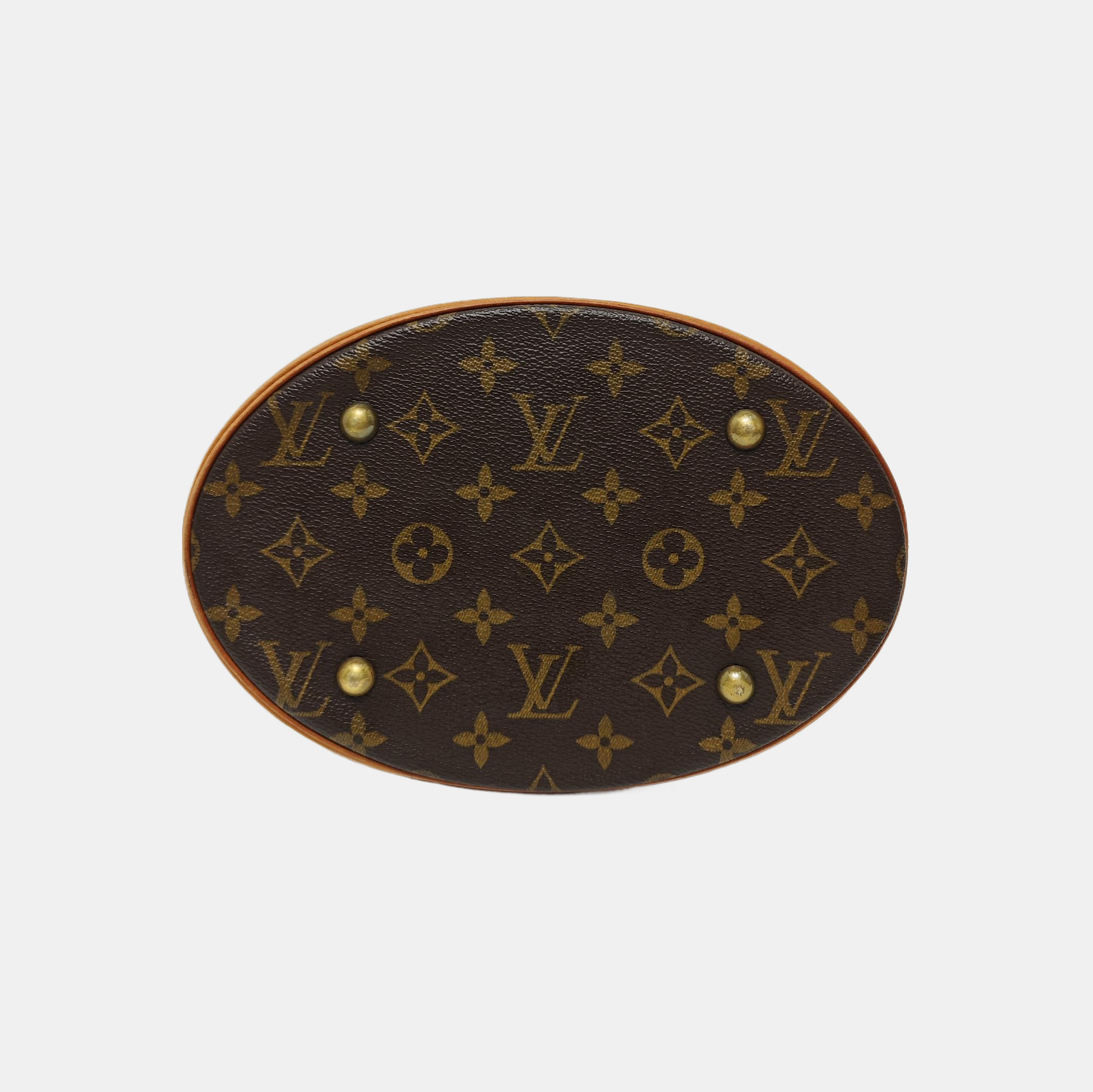 BUCKET PM Monogram Coated Canvas Brown