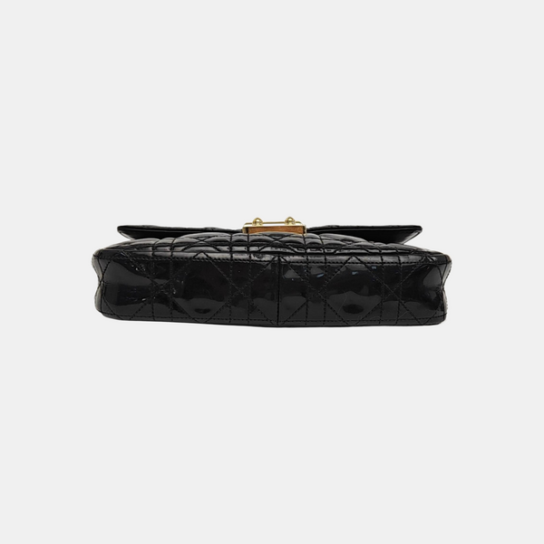 Miss Dior Cannage Patent Leather Black
