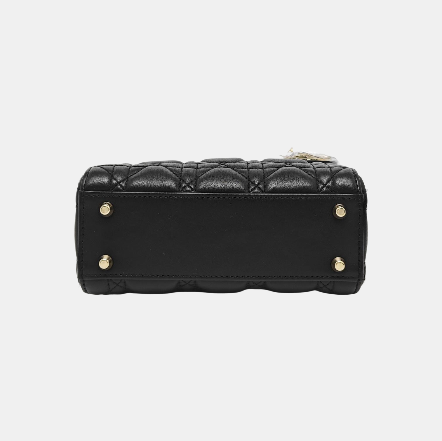 Lady Dior Mini Cannage Lambskin Black