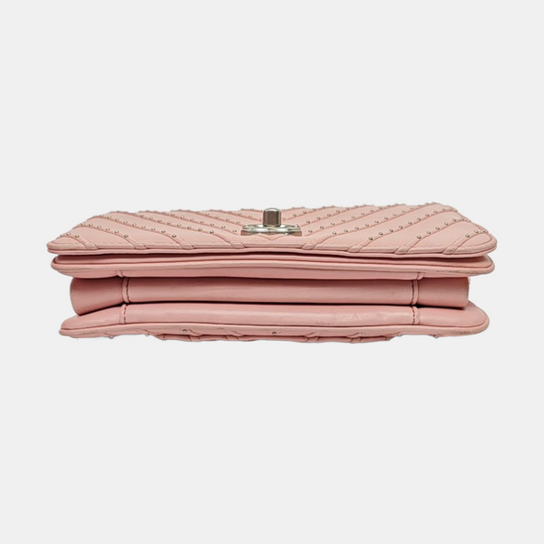 Chevron Calfskin Pink