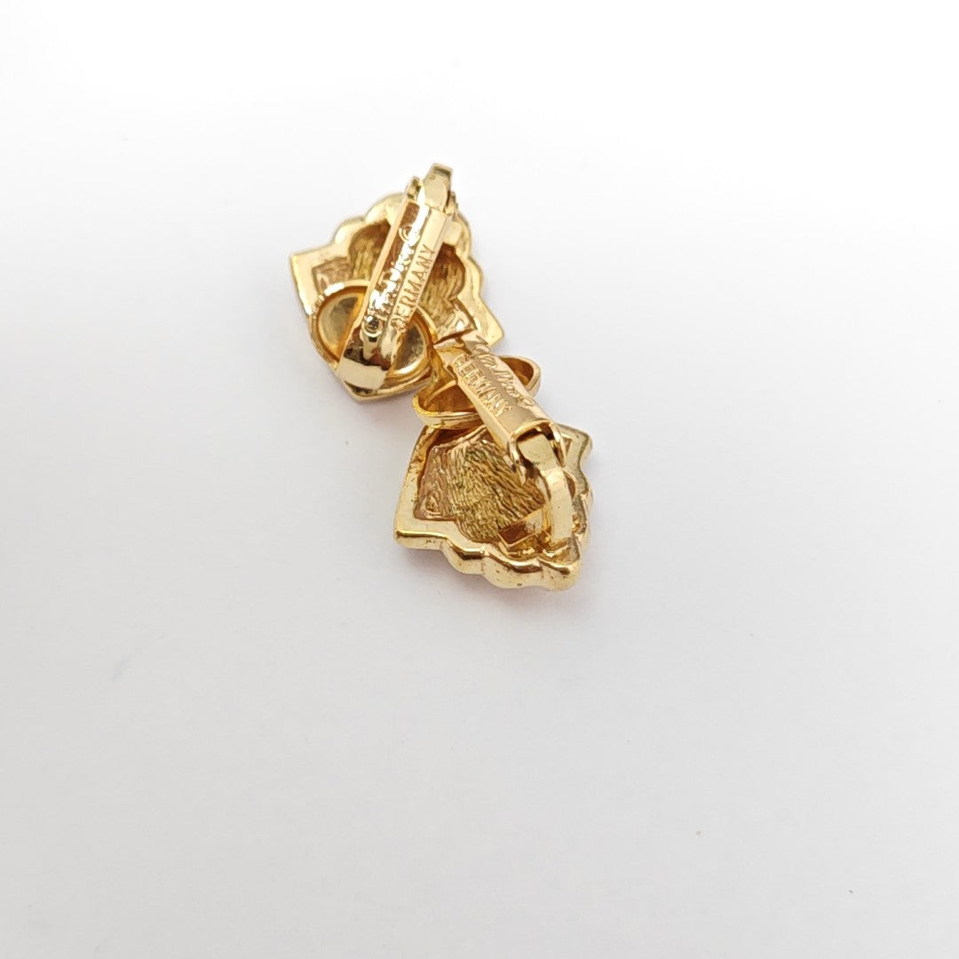 Twist Round Lab-Grown Diamond Gold Clip On Earrings