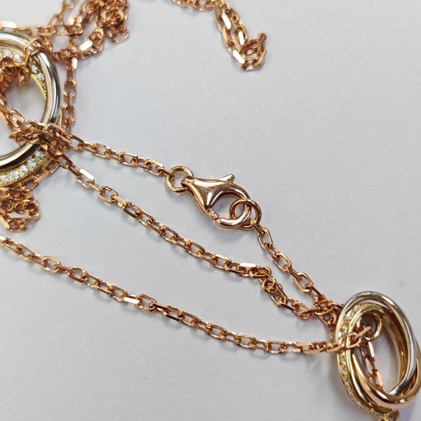 TRINITY 18k Rose Gold Necklace