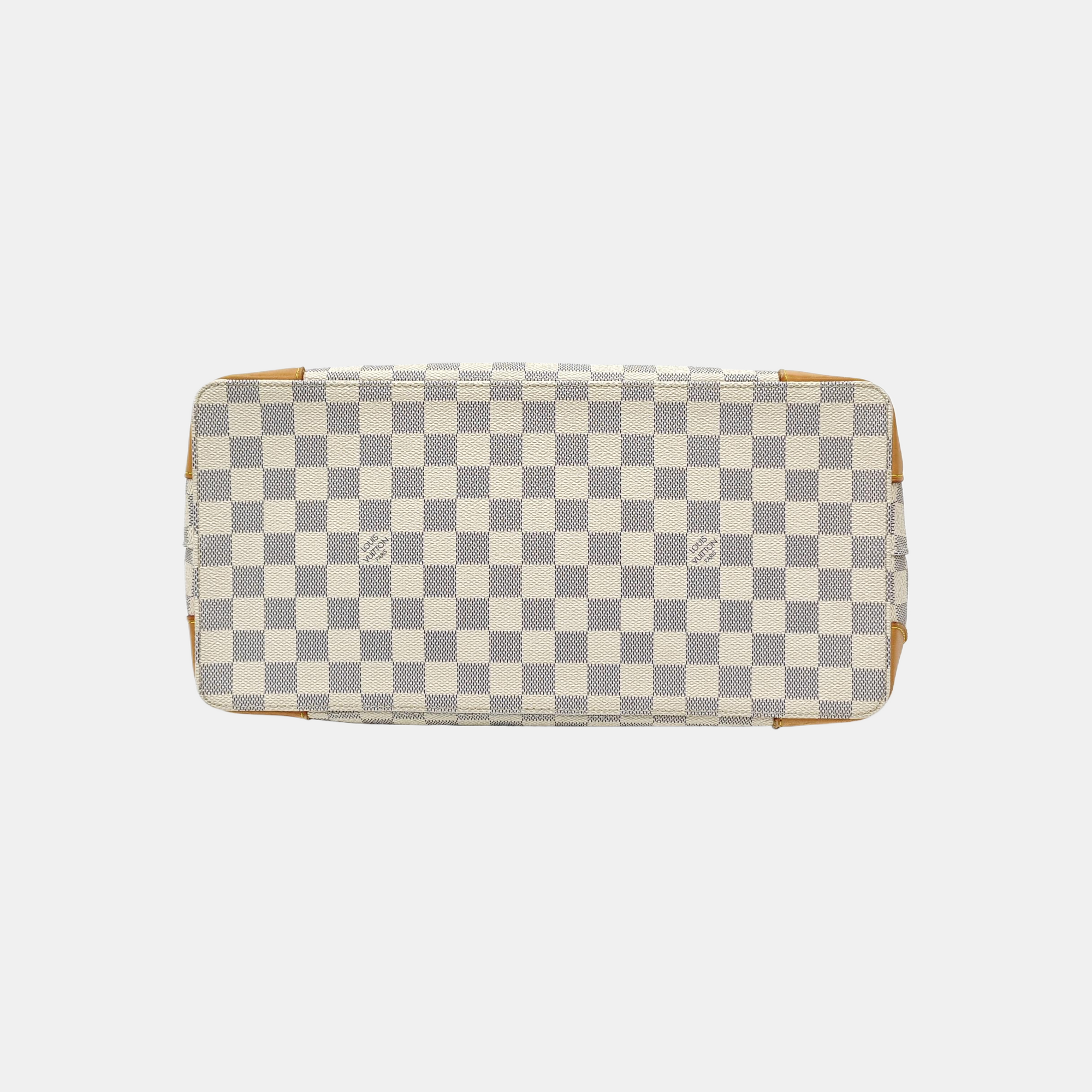 HAMPSTEAD MM Damier Azur Coated Canvas White