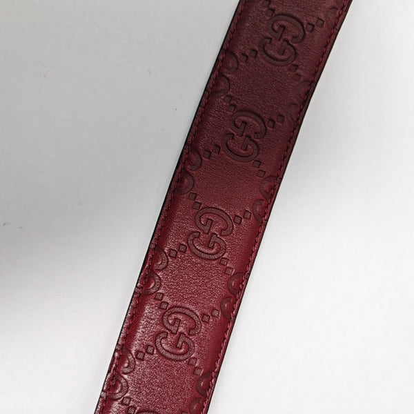 Leather Belt Red