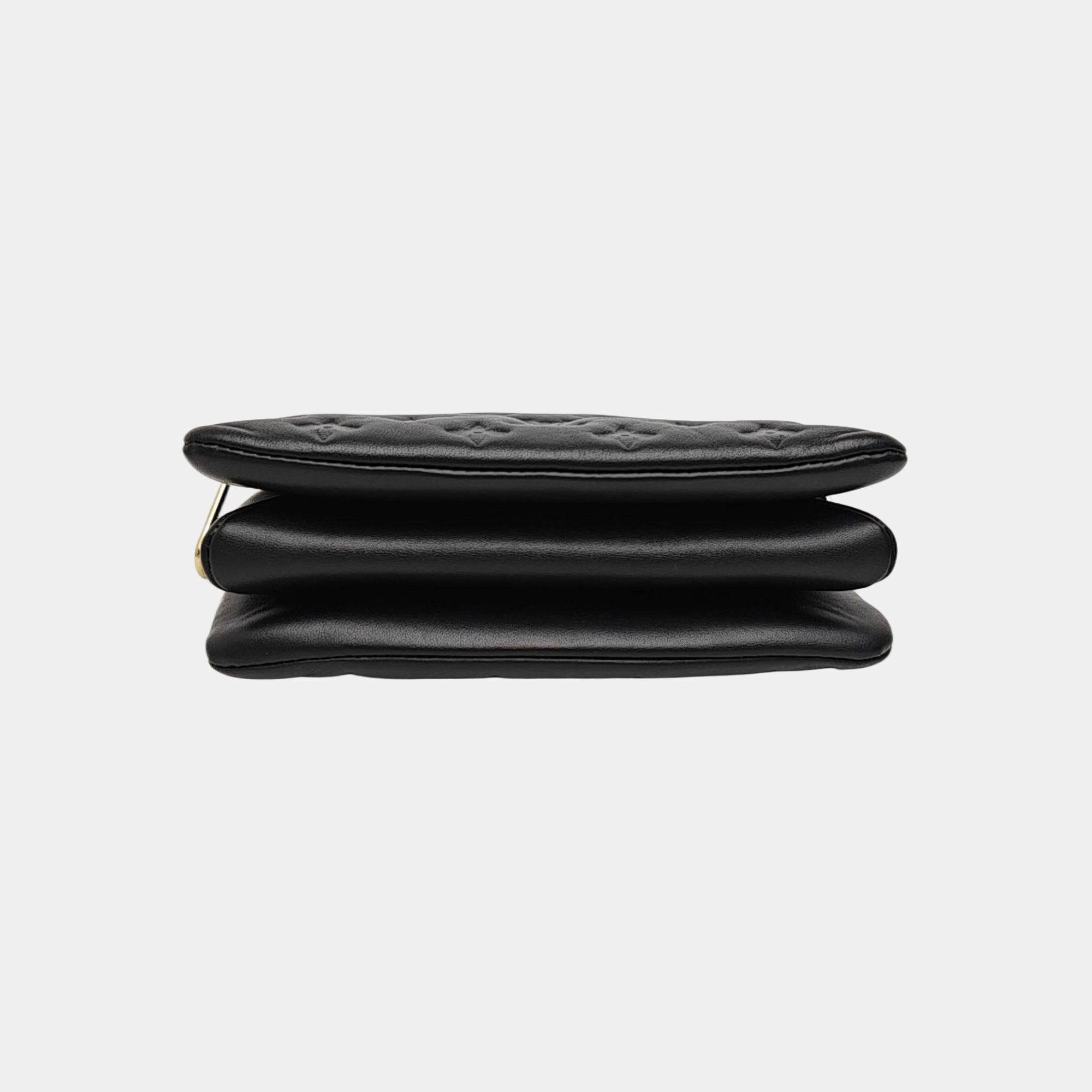 COUSSIN BB Monogram Lambskin Black