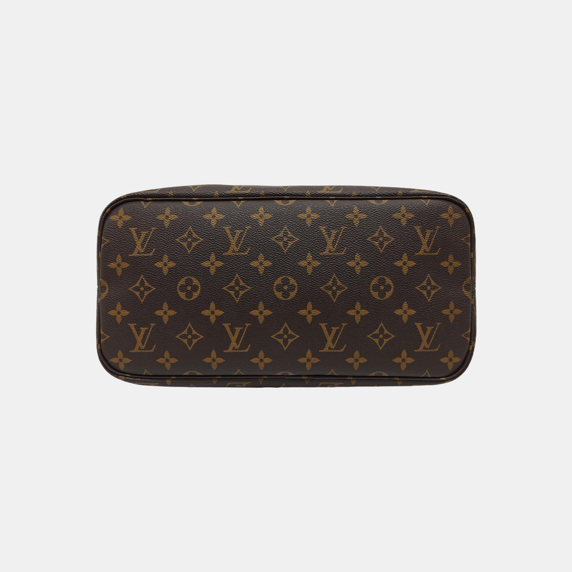 NEVERFULL MM Monogram Coated Canvas Brown