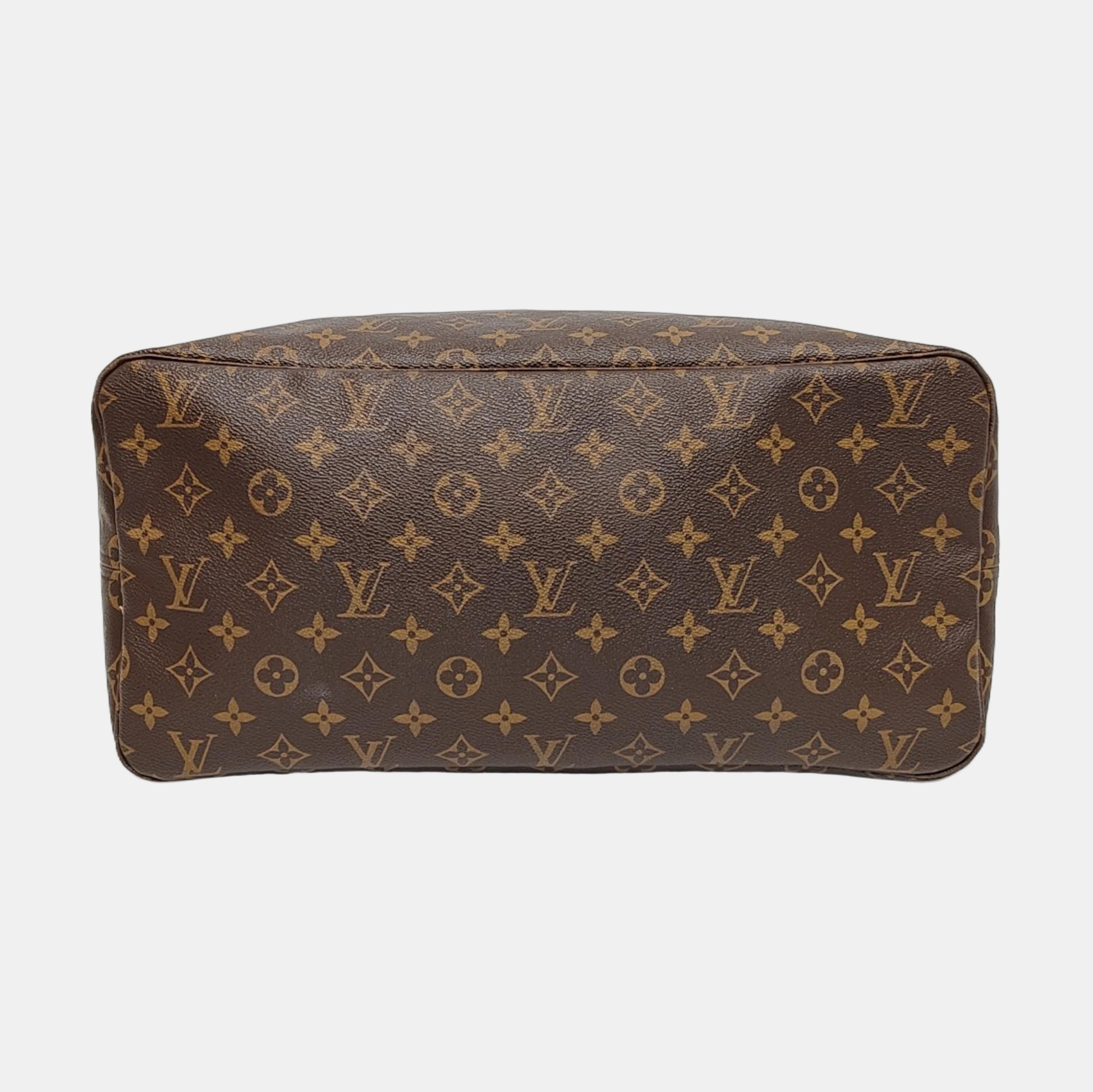 NEVERFULL GM Monogram Coated Canvas Brown
