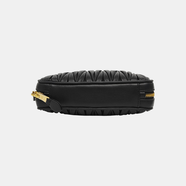 Arcadie Matelassé Small Quilted Lambskin Black