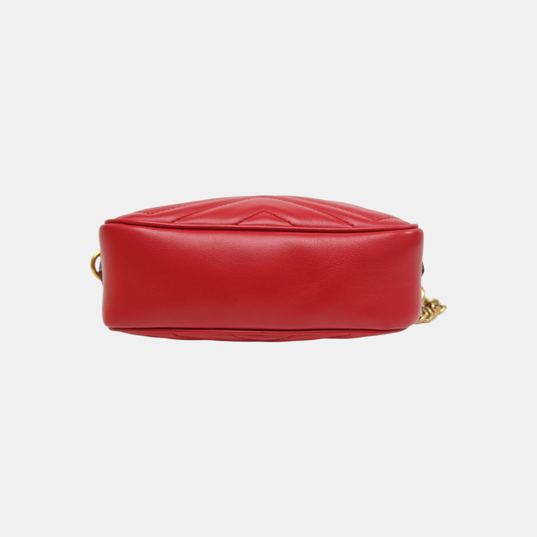 GG Marmont Super Mini Quilted Calfskin Red
