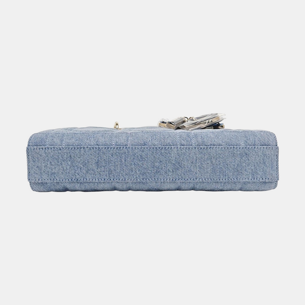 Lady D-Joy Medium Cannage Denim Blue