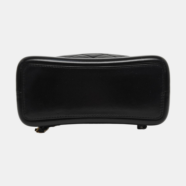 GABRIELLE Small Quilted Calfskin Black