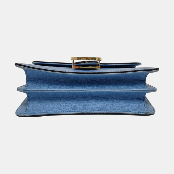 Authenticated pre-owned  Interlocking G Small Calfskin Blue - Shoulder Bag at Looply
