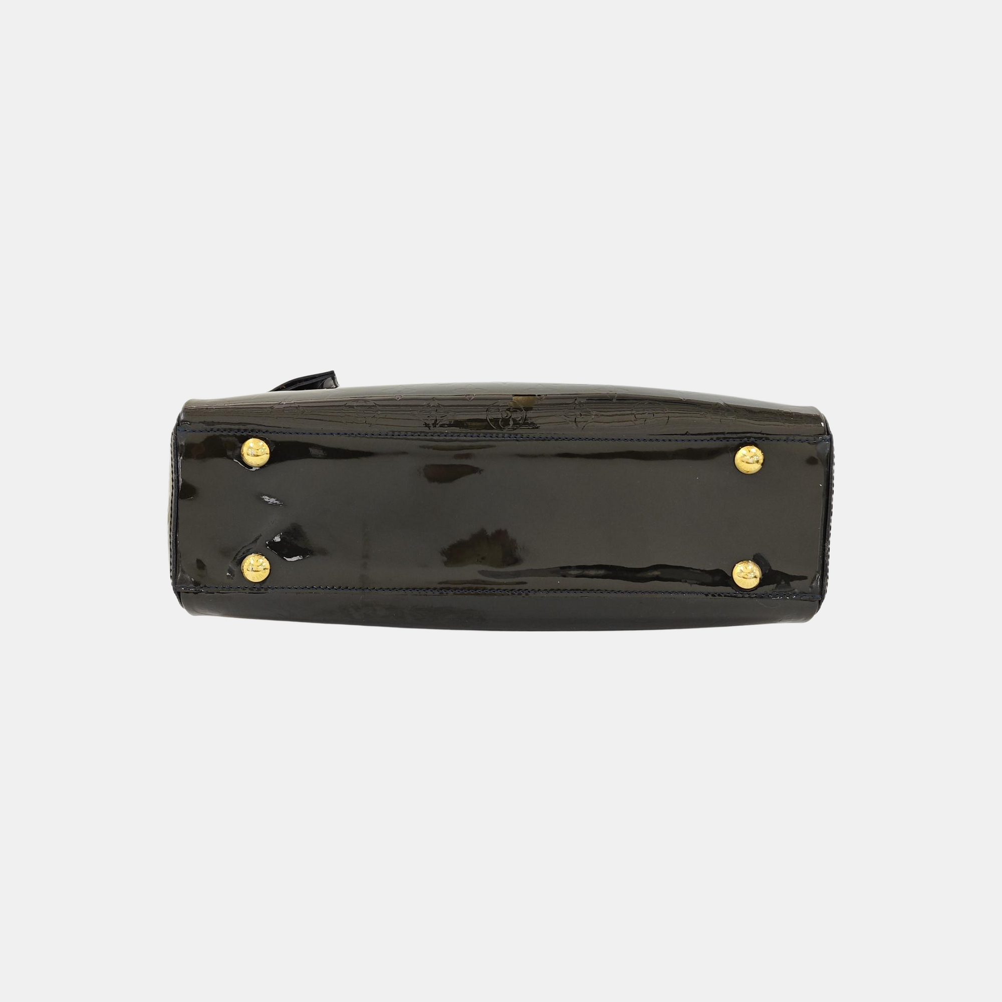 MELROSE AVENUE Monogram Patent Leather Green