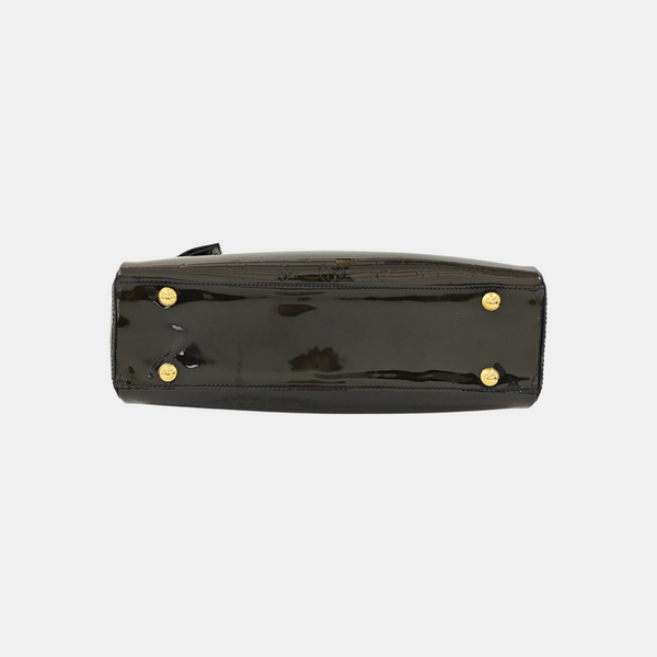 MELROSE AVENUE Monogram Patent Leather Green