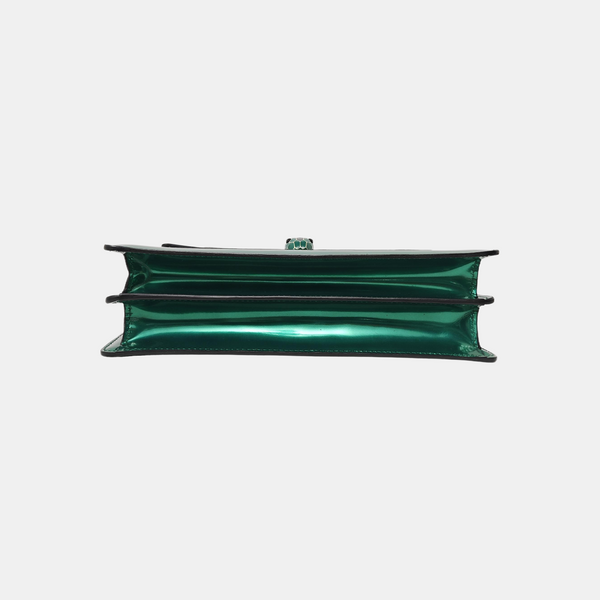 SERPENTI FOREVER Medium Patent Leather Green