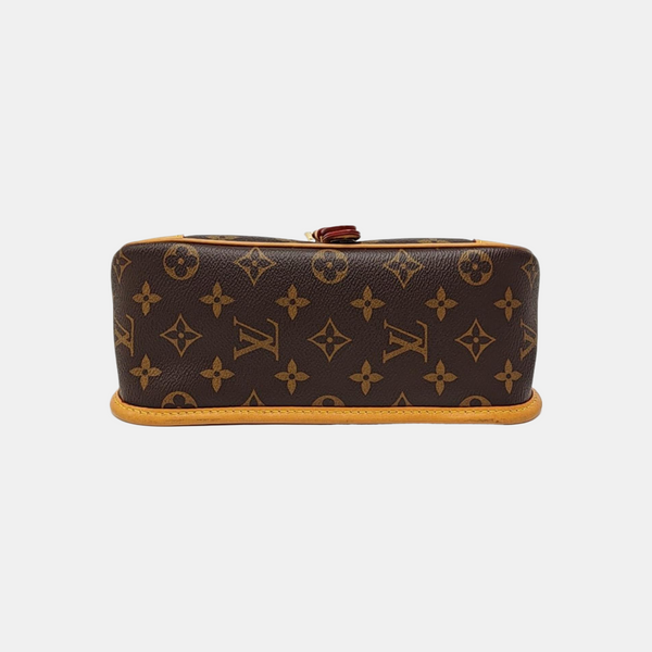 DIANE Monogram Coated Canvas Brown