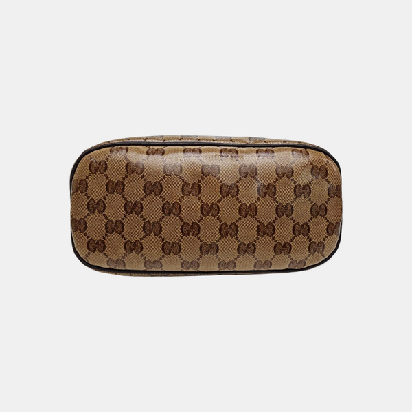 Monogram Coated Canvas Shoulder Bag Brown