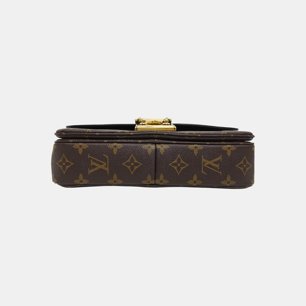 MARCEAU Monogram Coated Canvas Brown