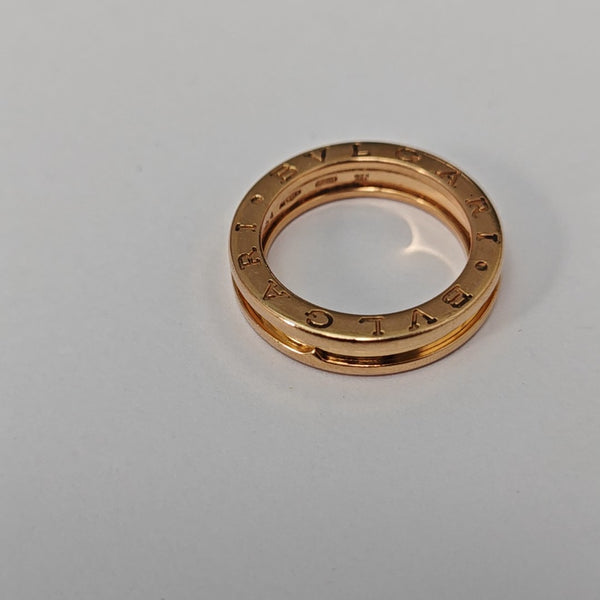 B.ZERO1 18k Rose Gold Ring EU 54