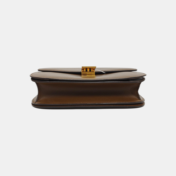 CLASSIC BOX Medium Calfskin Brown