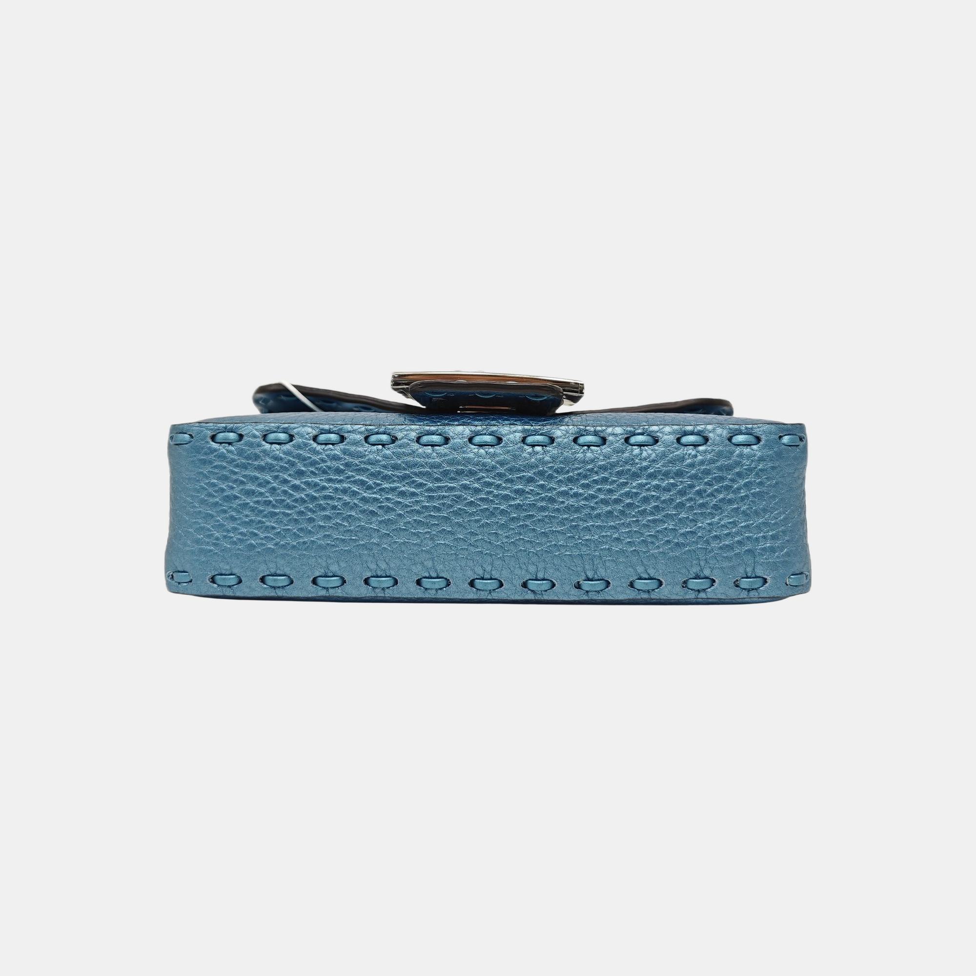 Baguette Mini Calfskin Blue