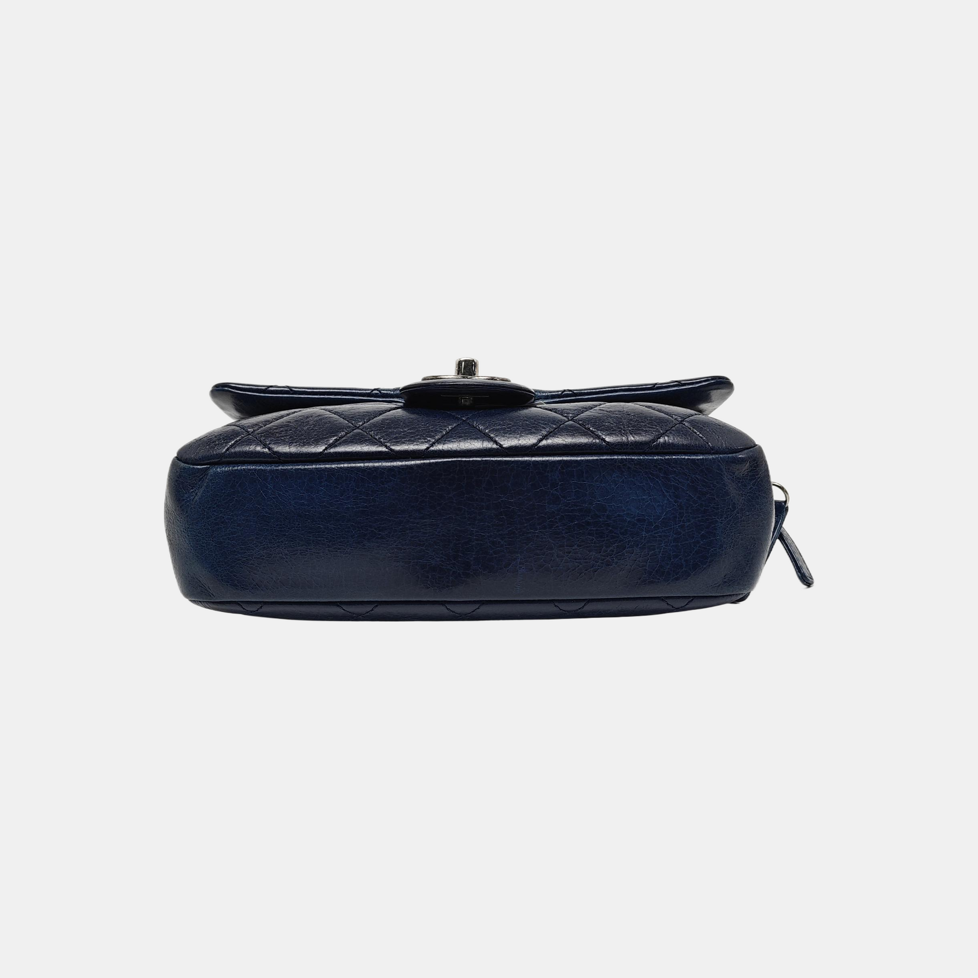Quilted Calfskin Blue