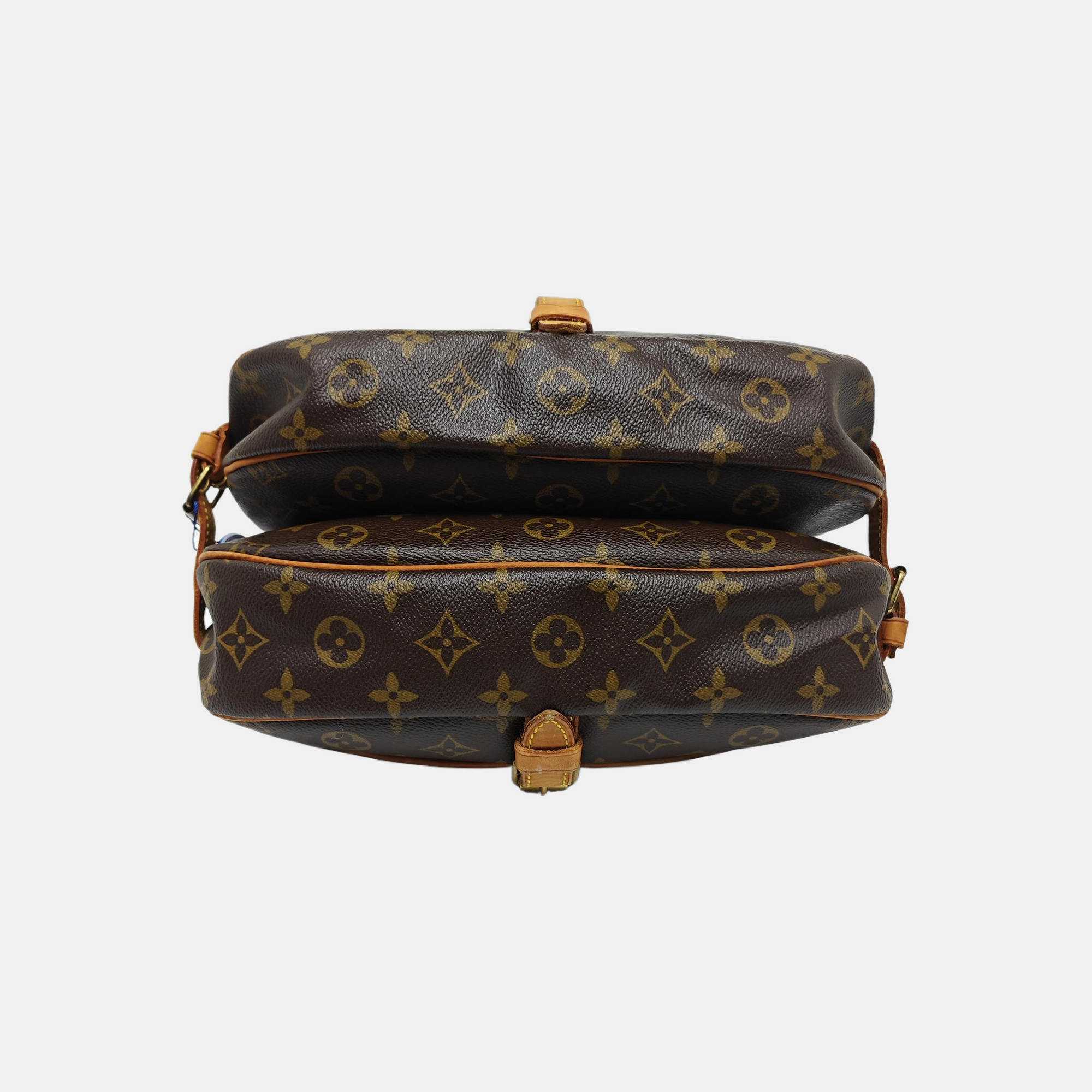 SAUMUR 30 Monogram Coated Canvas Brown