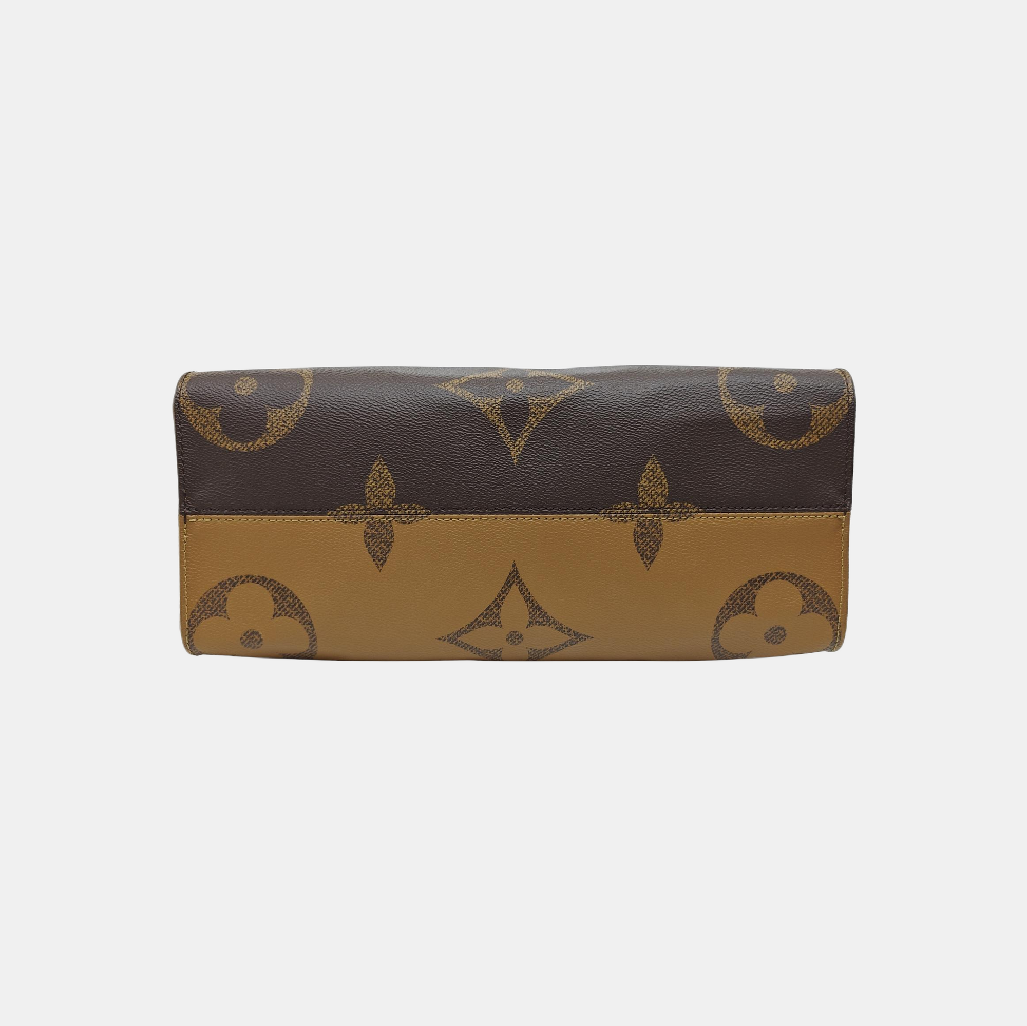 ONTHEGO MM Monogram Coated Canvas Brown