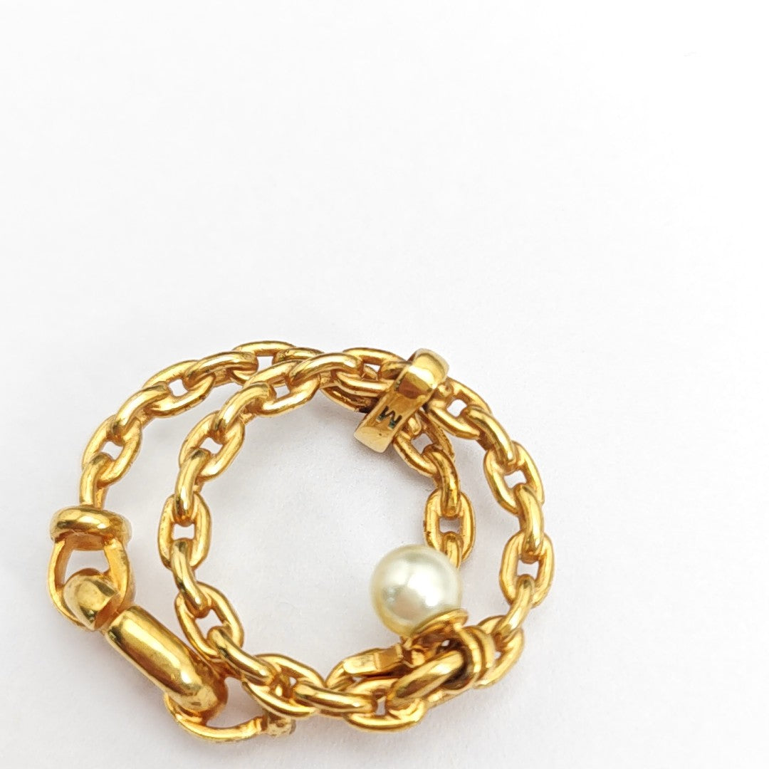 CD Navy Metal Gold Ring EU 51