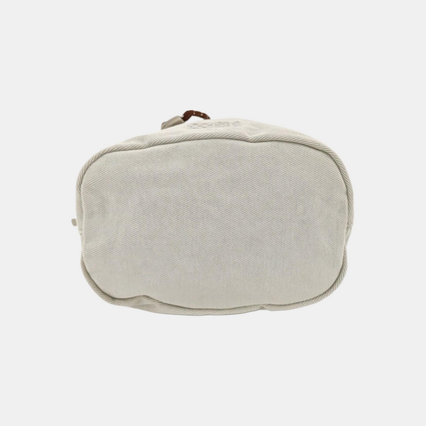 Fabric Bucket Bag Beige