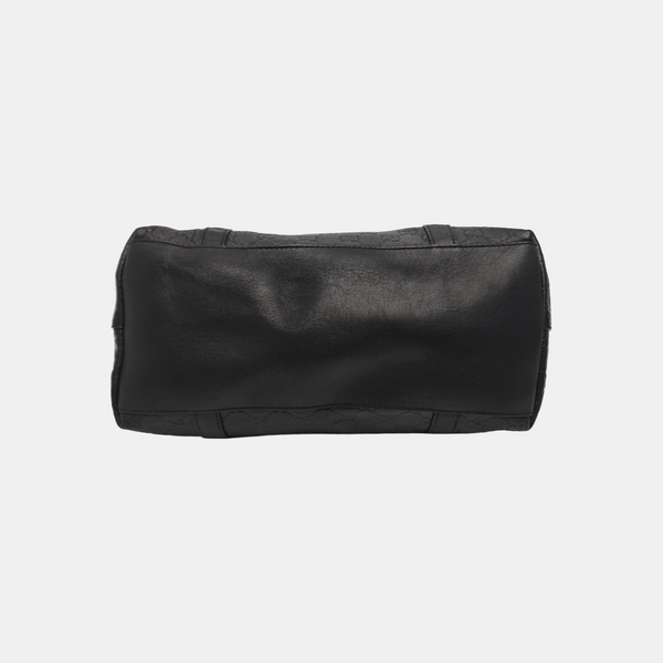 Monogram Calfskin Tote Bag Black
