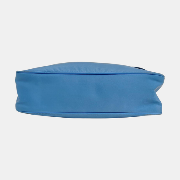 Authenticated pre-owned  Re-Edition2000 Mini Nylon Blue - Top Handle Bag at Looply