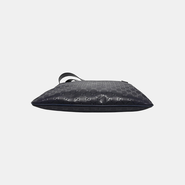 Monogram Coated Canvas Shoulder Bag Blue