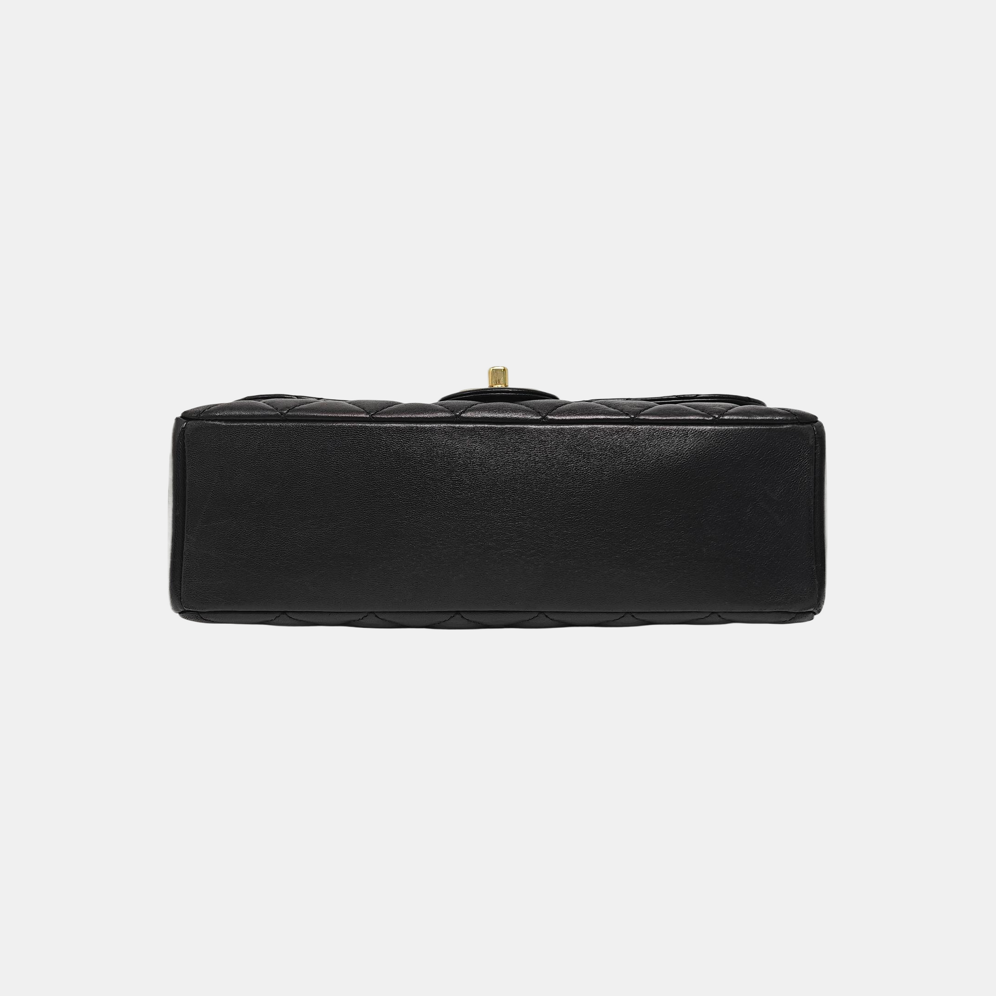 CLASSIC SINGLE FLAP Medium Quilted Lambskin Black