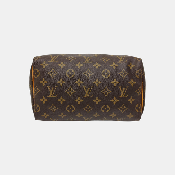 SPEEDY 25 Monogram Coated Canvas Brown