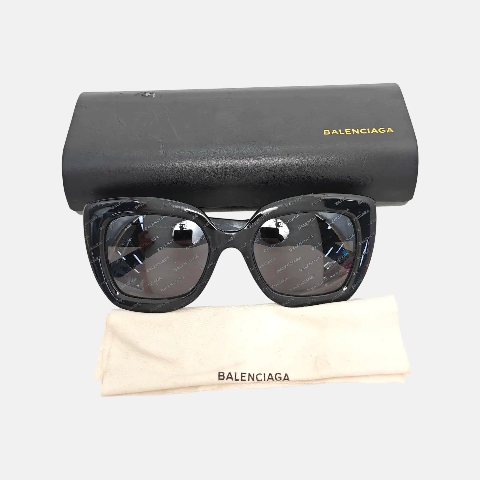 Black Synthetic Sunglasses