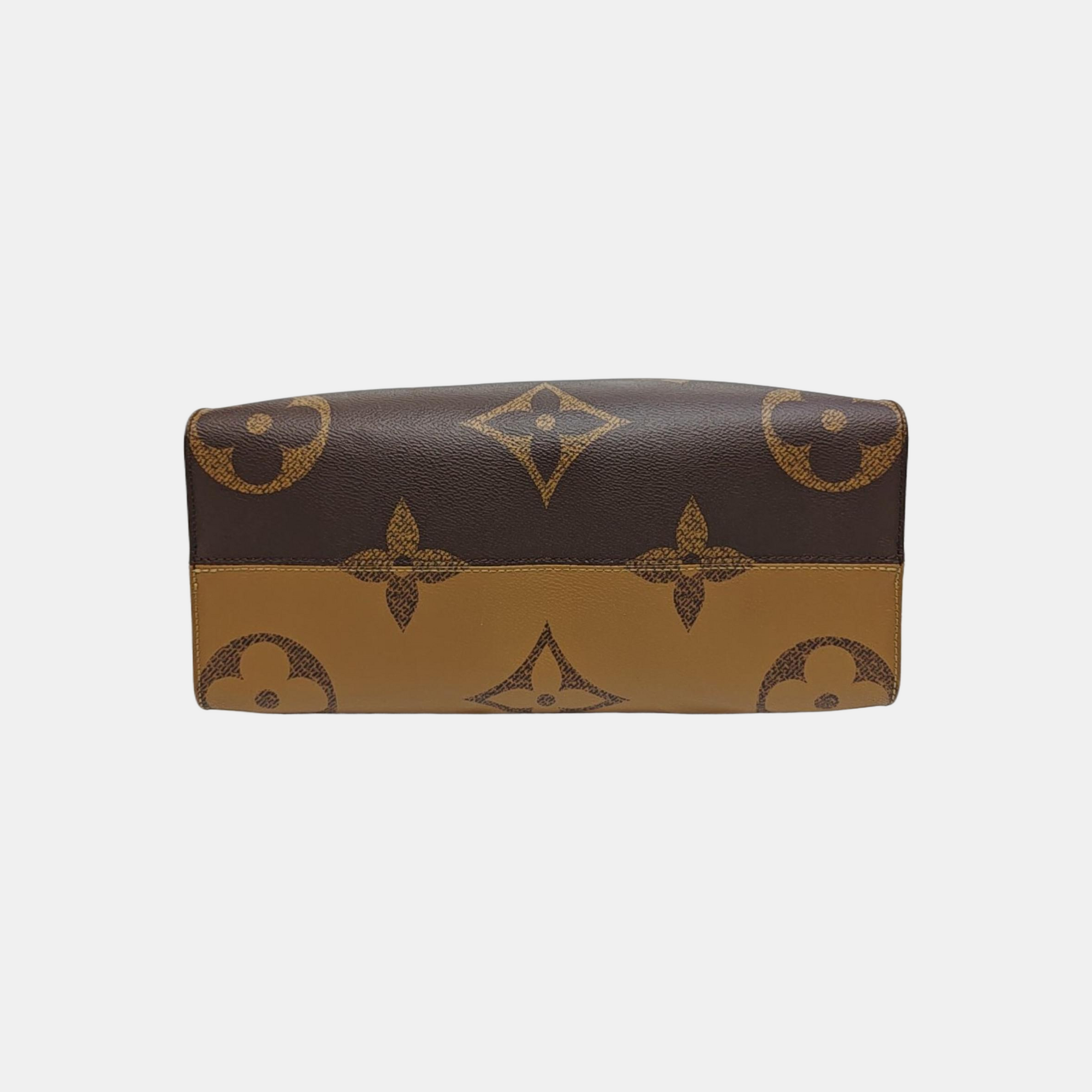 ONTHEGO MM Monogram Coated Canvas Brown