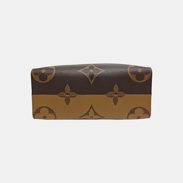 ONTHEGO MM Monogram Coated Canvas Brown