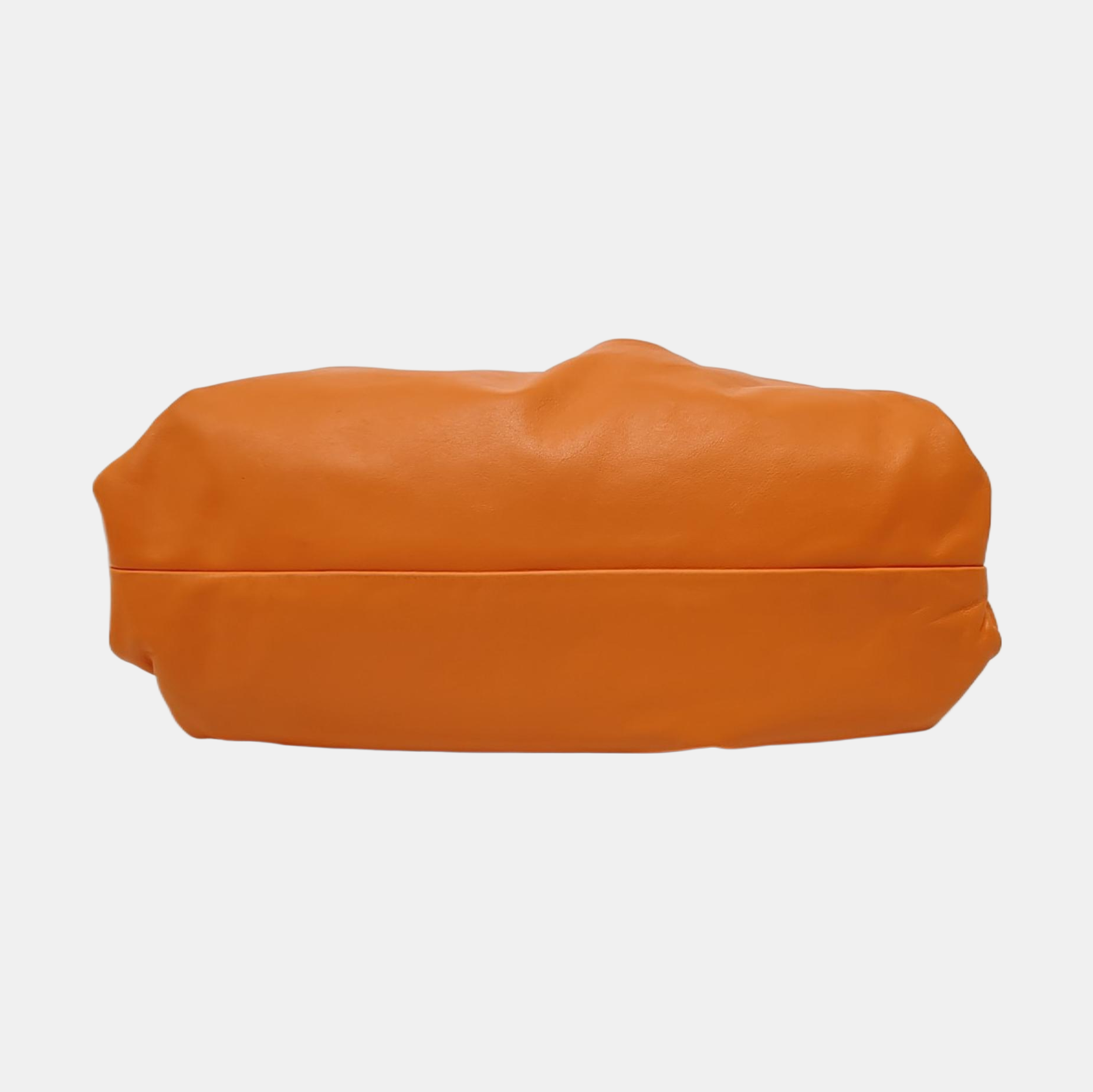Authenticated pre-owned  The Pouch Calfskin Orange - Top Handle Bag at Looply