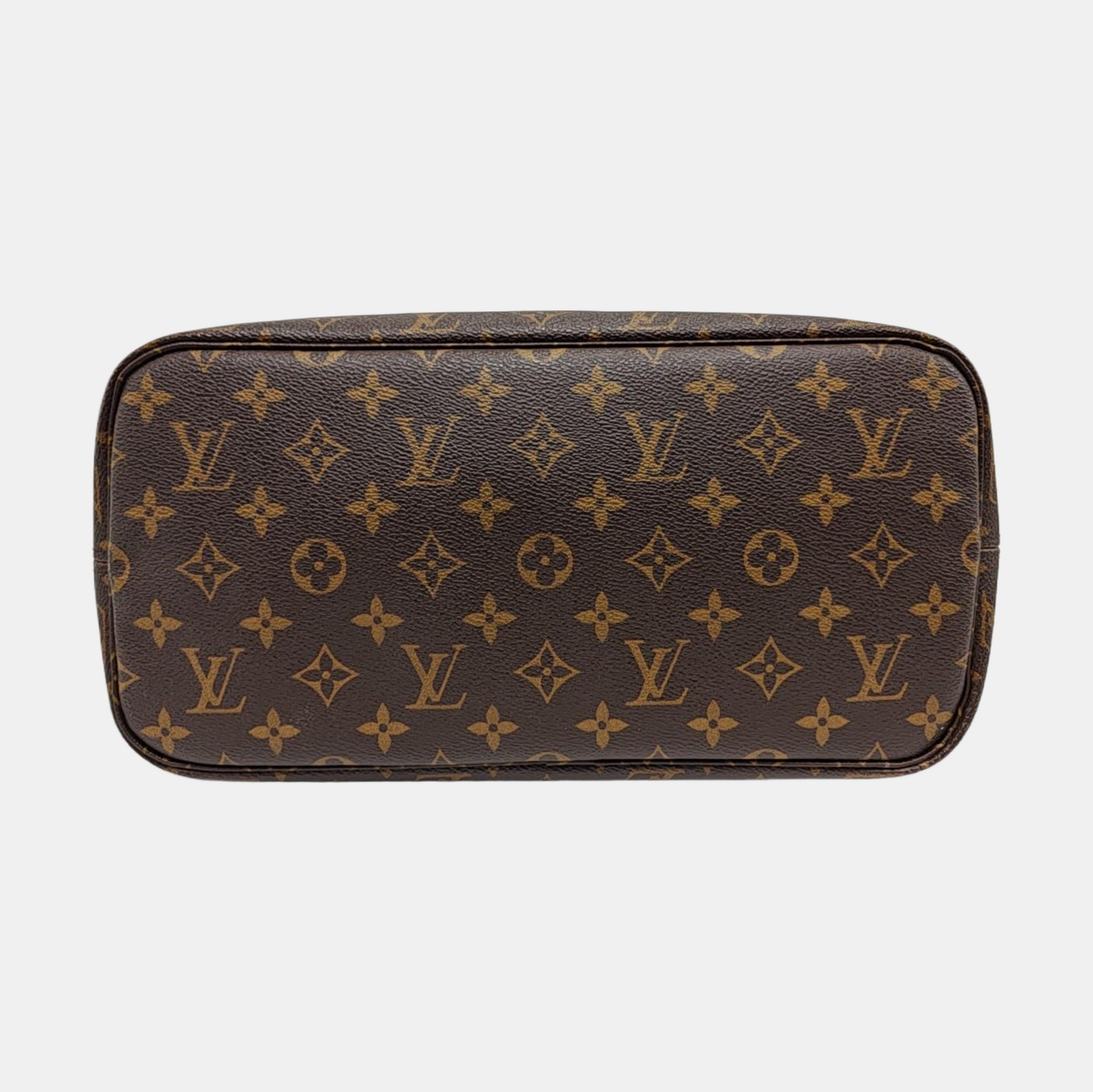 NEVERFULL MM Monogram Coated Canvas Brown