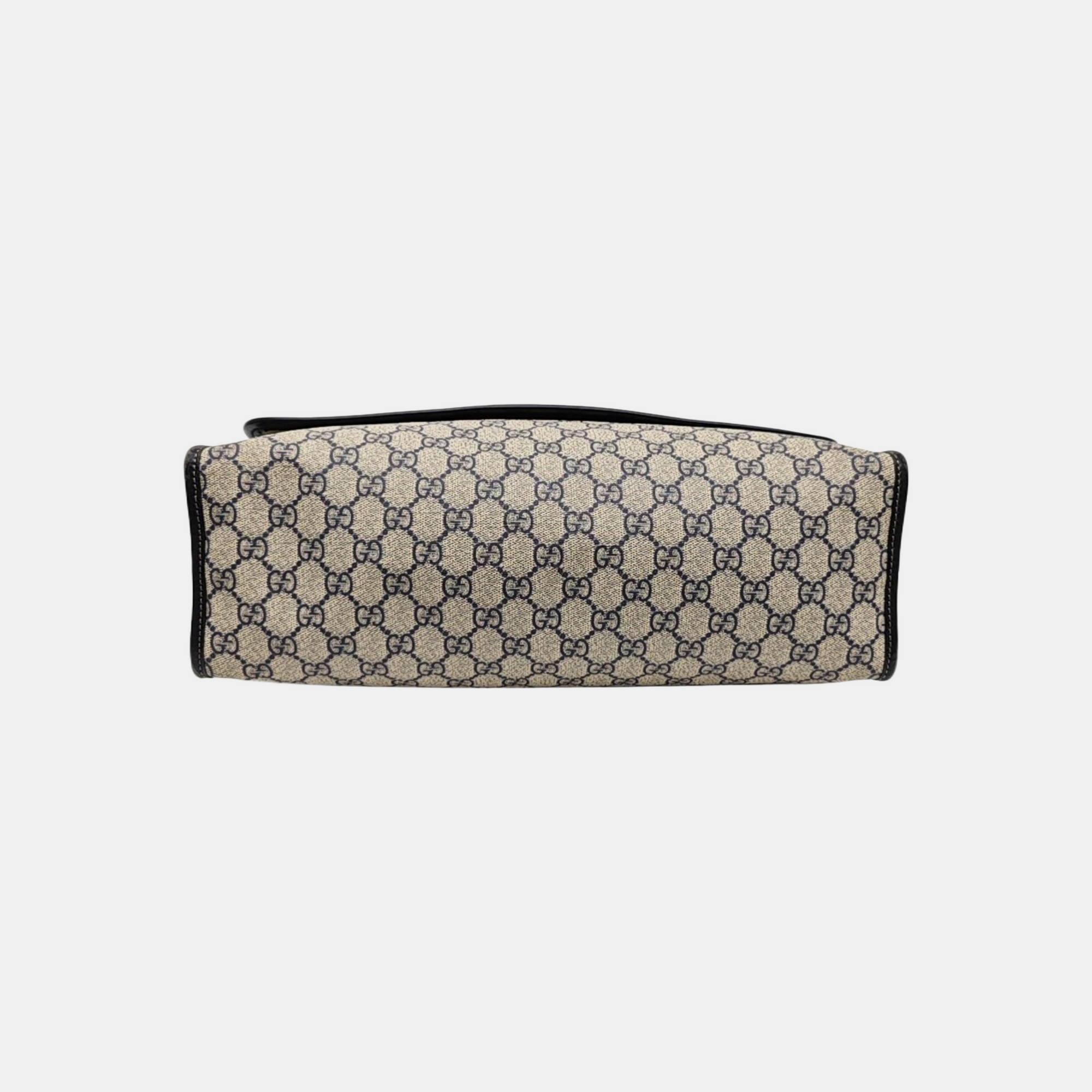Monogram Coated Canvas Shoulder Bag Beige